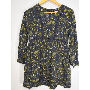 Earthbound Floral Boho Womens Romper Shorts Cottagecore Size XL Prairie Hippie